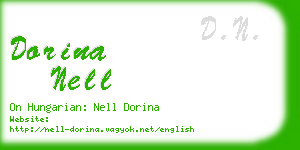 dorina nell business card